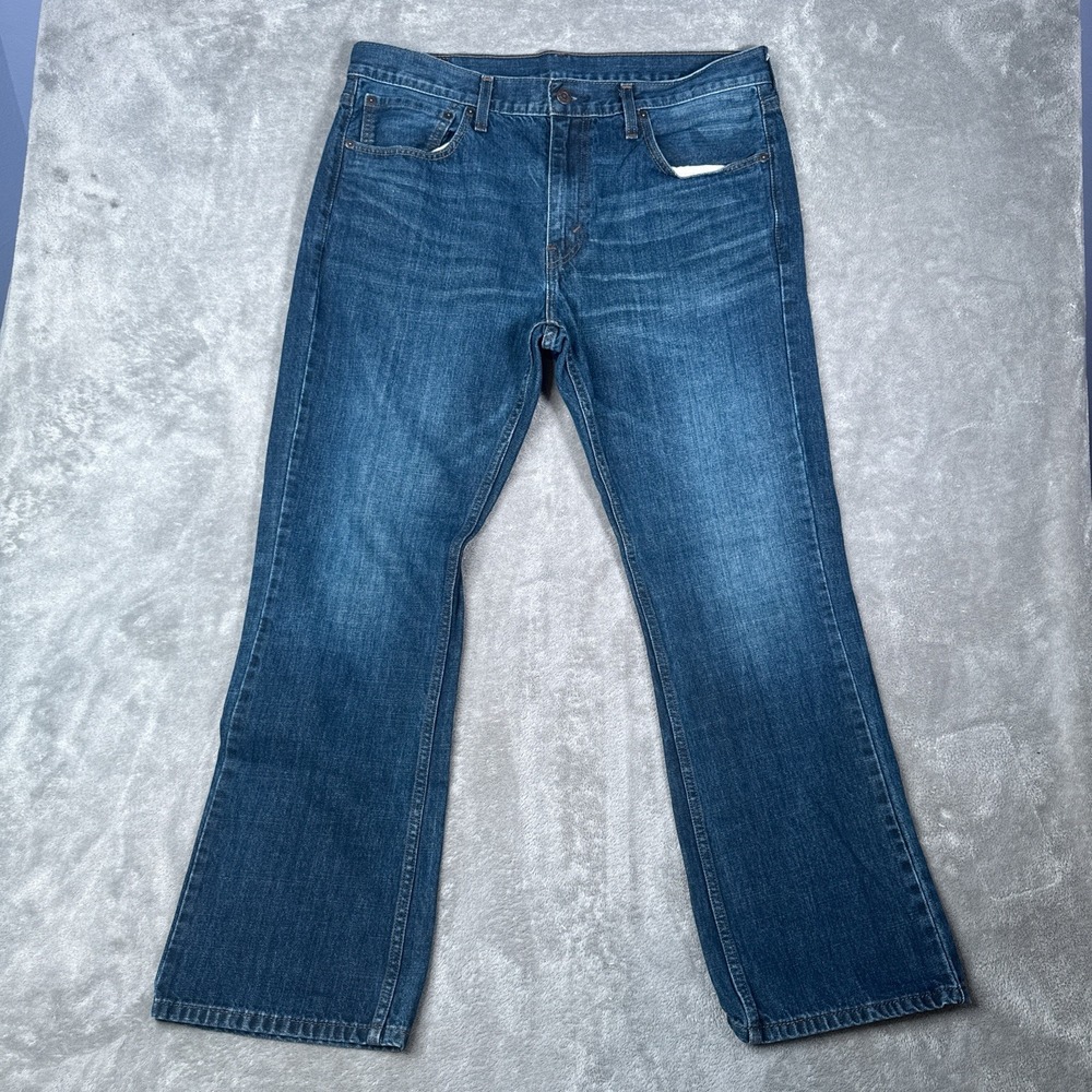 Levis Jeans Mens 36x30 Blue 527 Bootcut Denim Pants Western Cowboy Cotton Work